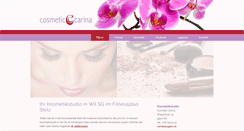 Desktop Screenshot of cosmetic-carina.ch